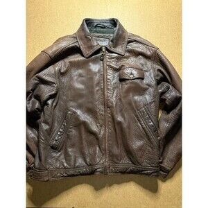Rare Vintage Timberland 100% Genuine Leather Jacket/ Size Large